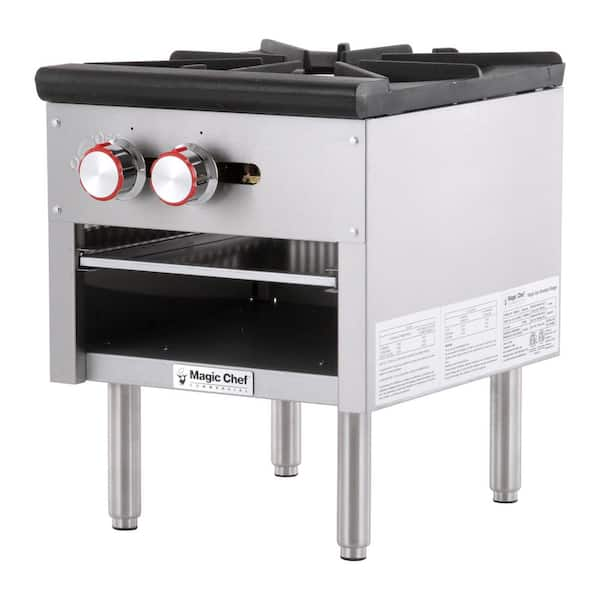 Magic Chef 24 in. Commercial 4-Burner Countertop Gas Hotplate in Stainless  Steel M24HP - The Home Depot