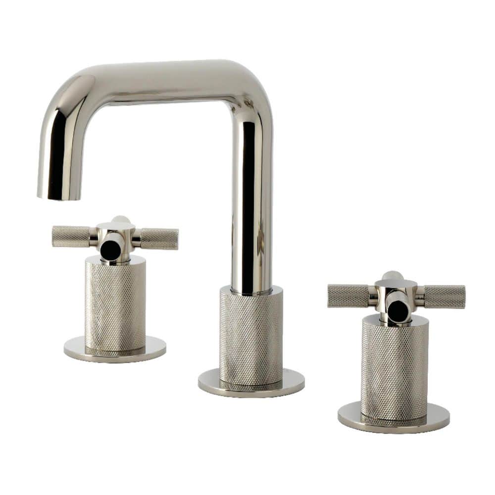 Convergent Deck Mount 2-Handle 8 in. Widespread Bathroom Sink Faucet in Polished Nickel price history on PriceWatchPro