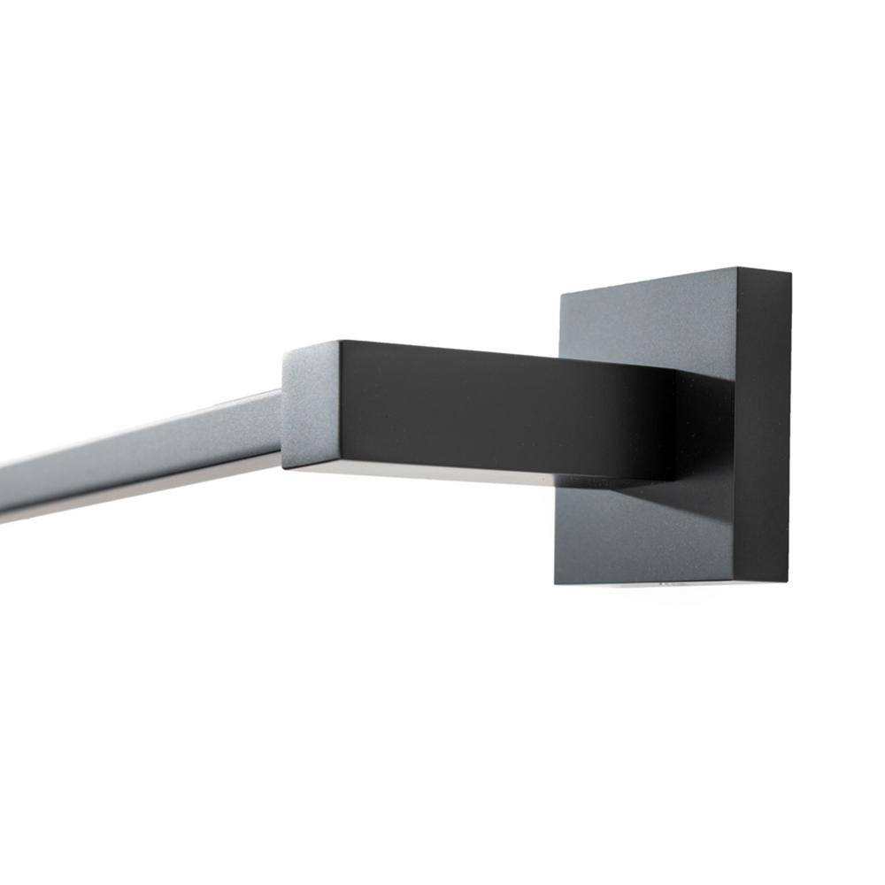 Matte Black Modern 3-Piece Bathroom Hardware Set