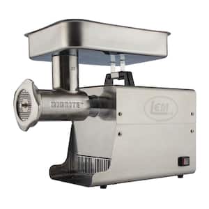 Silver Eastman Outdoors Professional Meat Grinder 1 HP Stainless Steel 