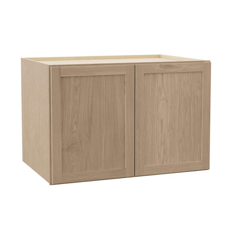 Sinclair 36 in. W x 24 in. D x 24 in. H Assembled Deep Wall Bridge Cabinet in Shaker Light Oak price history on PriceWatchPro
