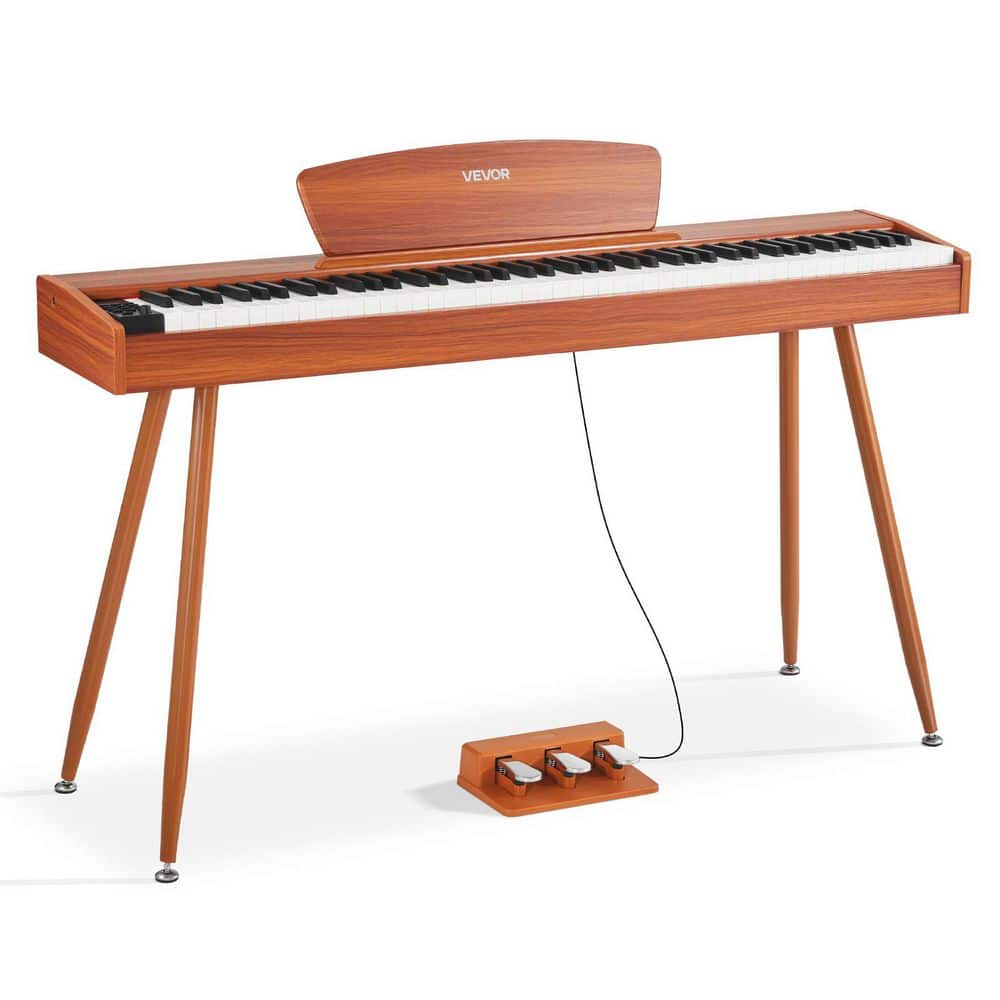 Weighted Digital Piano 88 Key Fully Weighted Keys Electric Piano Dual Keyboard and Speakers 4-Legged Piano Stand