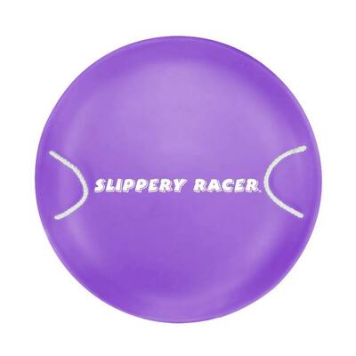 ProDisc 26 in. Purple Heavy-Duty Plastic Saucer Sled with Rope Handles