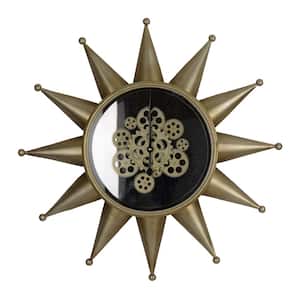 Ignacio Star Wall Clock - Antique Brass