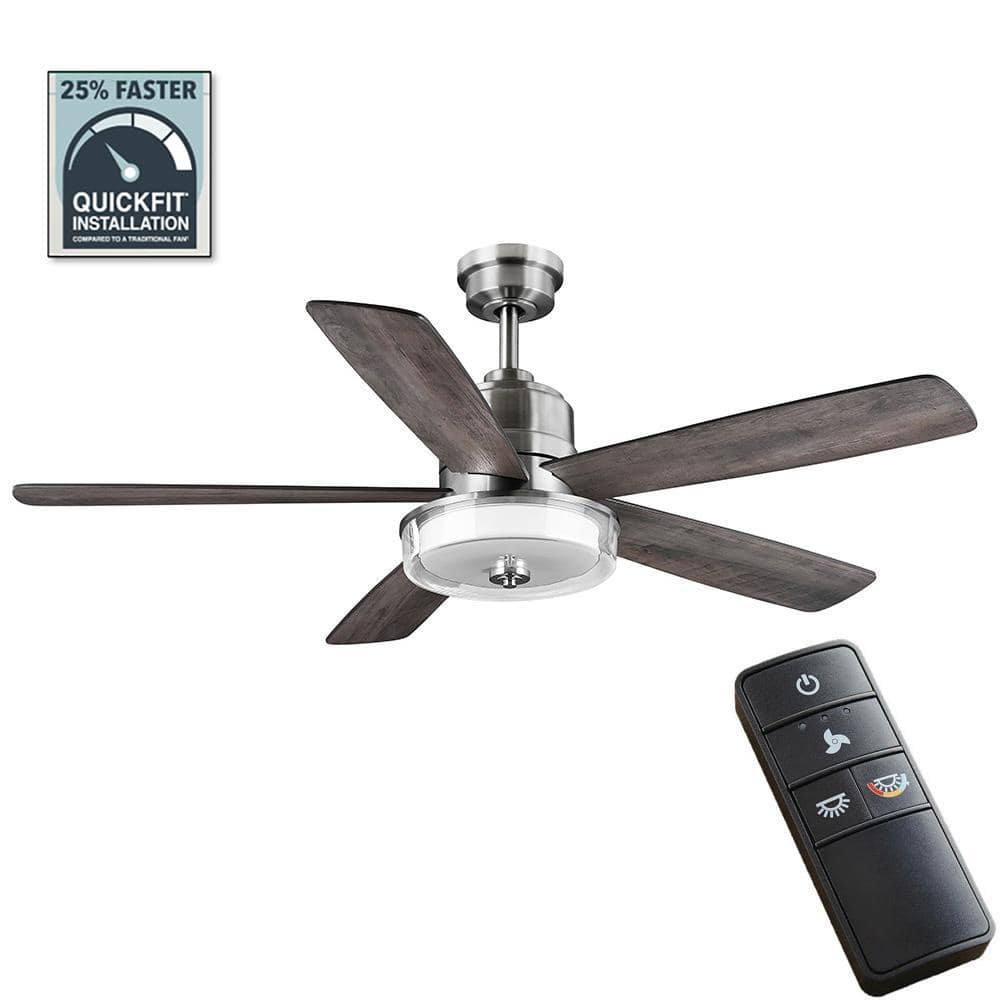 Have a question about Home Decorators Collection Castleford 52 in. White Color  Changing Integrated LED Brushed Nickel Ceiling Fan with Light Kit and Remote  Control? Pg The Home Depot