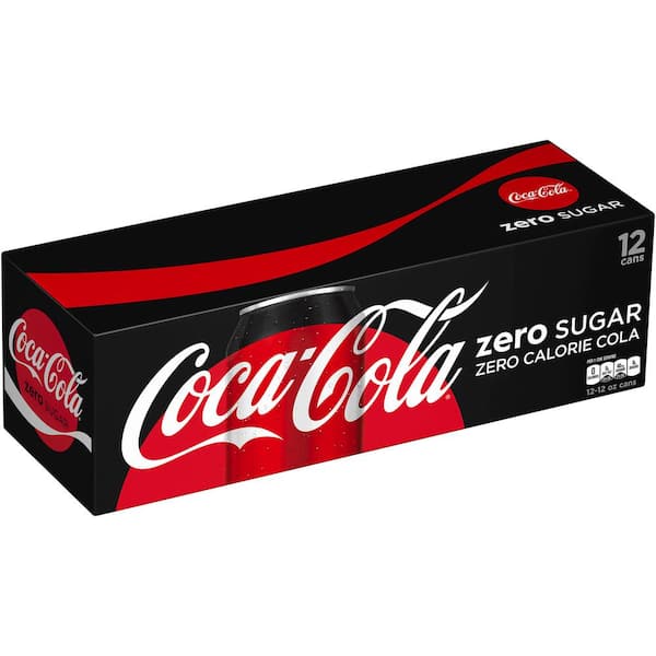 Coca-Cola Paquete de nevera Zero Sugar, 12 onzas líquidas, paquete de 36