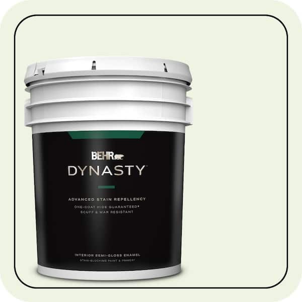 BEHR DYNASTY 5 gal. #430A-1 Mint Hint Semi-Gloss Enamel Interior Stain-Blocking Paint & Primer