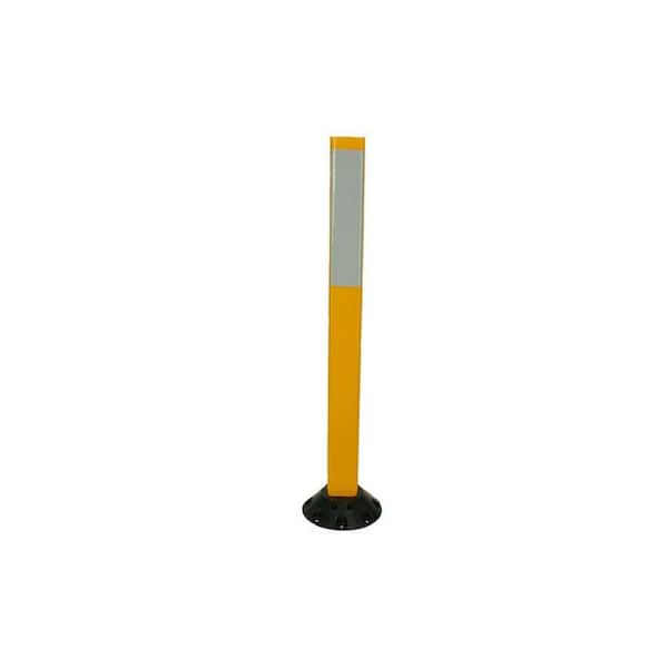 Three D Traffic Works 36 in. Yellow Delineator Post and Base with 3 in ...