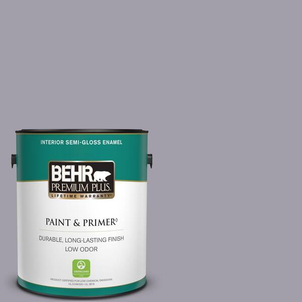 BEHR PREMIUM PLUS 1 gal. #N550-4 Ashberry Semi-Gloss Enamel Low Odor Interior Paint & Primer