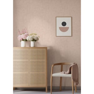 Cabo Pink Rippled Arches Paper Non-Pasted Non-Woven Matte Wallpaper