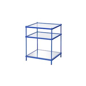 Upland 24 in. Blue Side Table