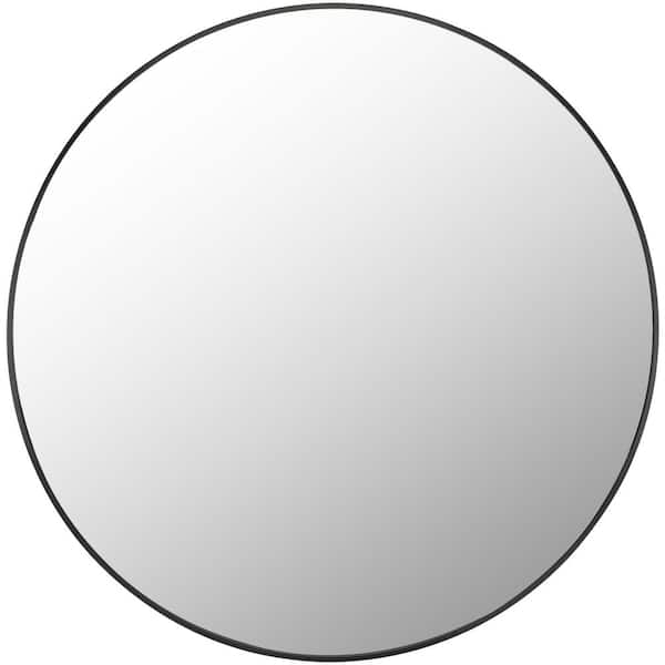 Livabliss Aranya 36 in. x 36 in. Black Framed Decorative Mirror