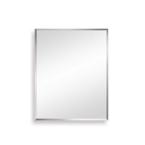 Unbranded 24 in. W x 30 in. H Rectangular Aluminum Medicine Cabinet with Mirror
