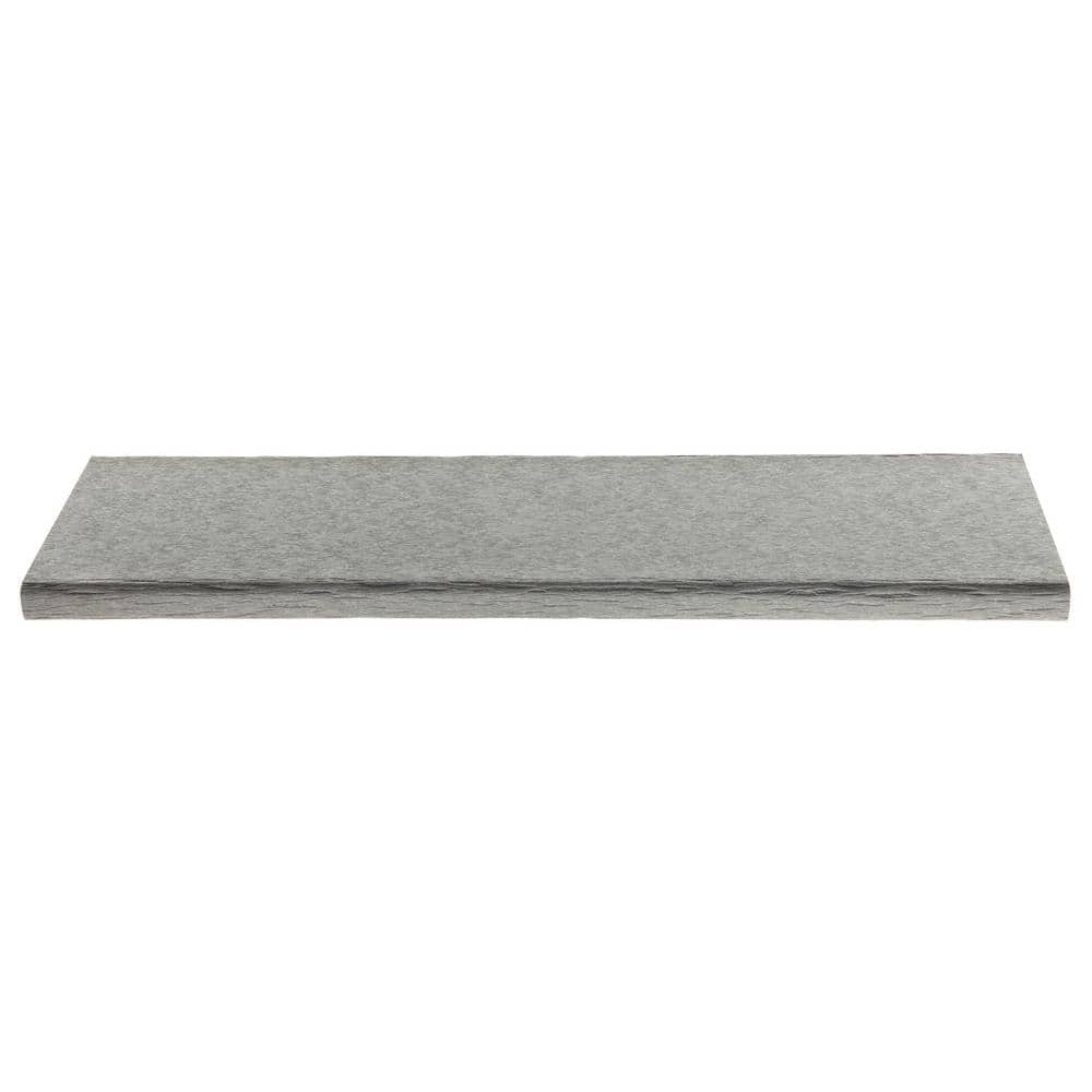 Slate Gray 18" Round Polywood Outdoor Side Table