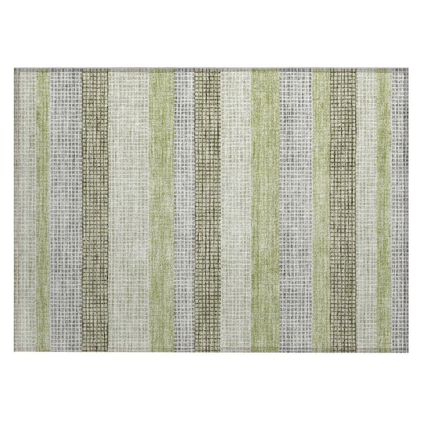 Chantille Machine Washable Indoor/Outdoor Abstract ACN2008 Aloe 2 ft. x 3 ft. Accent Rug