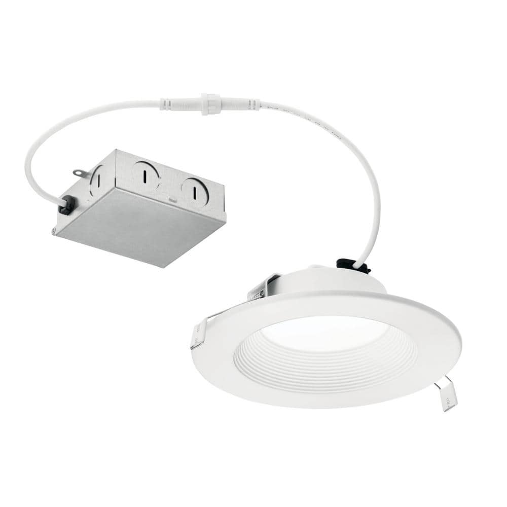 Classic 8'' White Glass LED Ceiling Downlight, Energy Star Rated