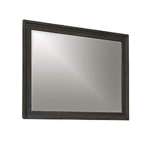 Cindi 42 in. W x 38 in. H Wood Frame Dark Gray Mirror