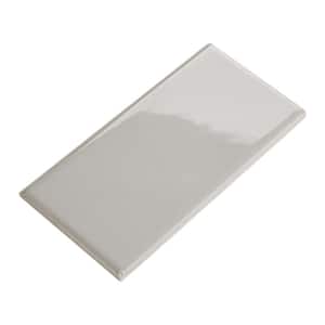 z-518b 1 Pc Vinmtage Dal Tile Ceramic Silver Sage Gray Wall Tile Bullnose 