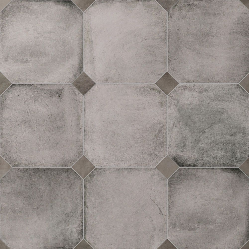 Laverton Octagon Gris with Taco Grafito 8 in. x 8 in. Porcelain Floor and Wall Tile (11.25 sq. ft. /Case) price history on PriceWatchPro