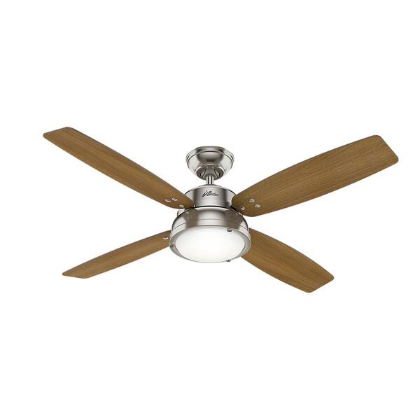Led Indoor Brushed Nickel Ceiling Fan, Lancaster 36 In Led Indoor Outdoor Ceiling Fan With Remote Control