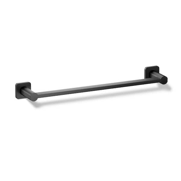 Parallel 18 in. Wall Mounted Towel Bar in Matte Black