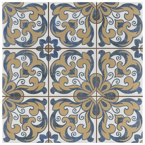 Merola Tile Harmonia Royal Bloom 13 in. x 13 in. Ceramic Floor and Wall Tile (12.0 sq. ft./Case)