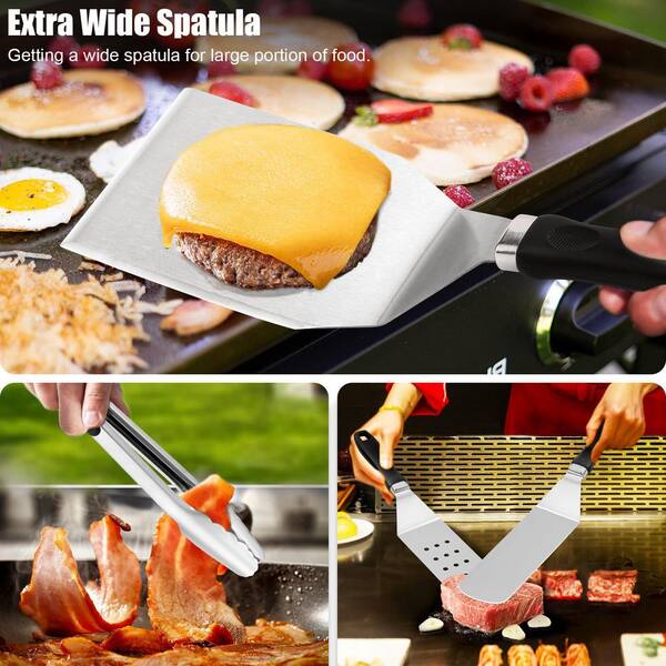 Wudkey 27-Piece Stainless Steel Griddle Kit, Hibachi Flat Top