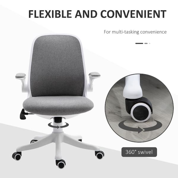 Vinsetto Ergonomic Office Chair 360 Swivel Breathable Fabric Computer