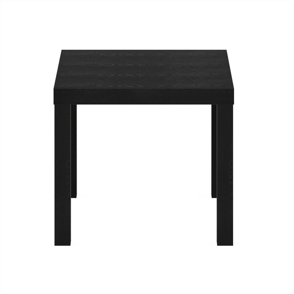 Furinno Black Composite Wood Square Side Table