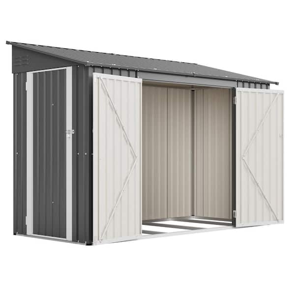 9 ft. W x 4 ft. D Metal Shed with Floor Frame (36 sq. ft. )