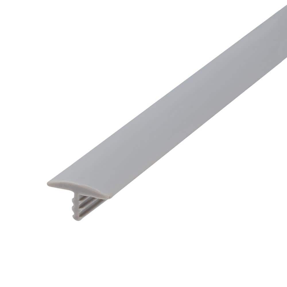 1/2 in. Dove Grey Flexible Polyethylene Center Barb Hobbyist Pack Bumper Te