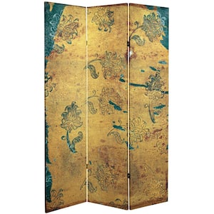 Falling Blossoms 6 ft. Printed 3-Panel Room Divider