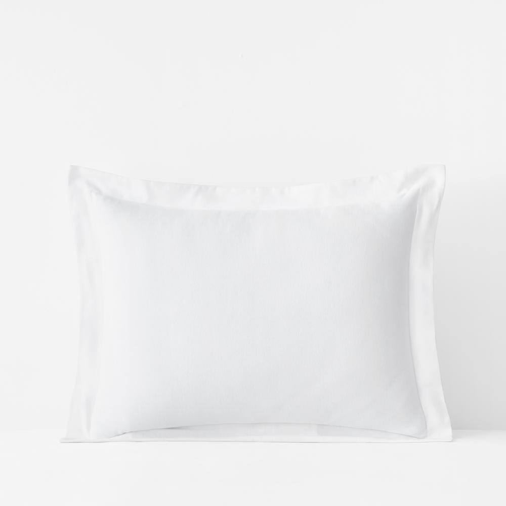 The Company Store Company Cotton Velvet Flannel White Cotton King Sham