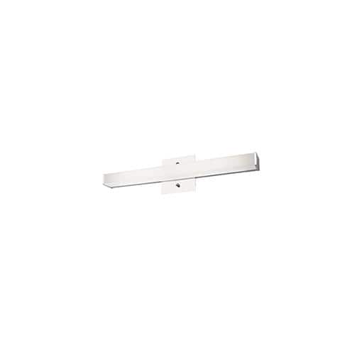 Slim Chrome LED Vanity Light Bar with Dimmable White Acrylic
