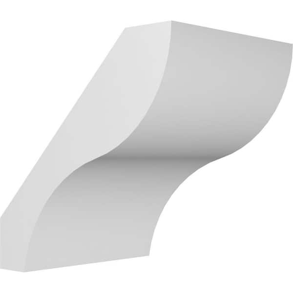 Ekena Millwork Geneva 5 in. W x 6 in. H x 6 in. D Polyurethane Knee Brace