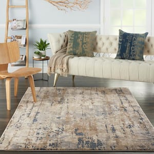 Concerto Beige/Grey 6 ft. x 9 ft. Contemporary Area Rug