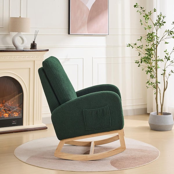 CSC DECOR INC Green Rocking Accent Armchair W Rocking