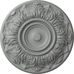 13" x 1-3/8" Whitman Urethane Ceiling Medallion (For Canopies upto 3-3/4"), Primed White