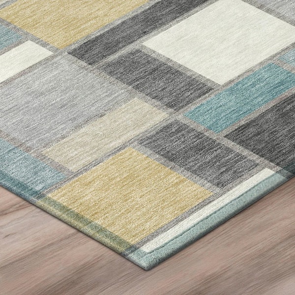Chantille Machine Washable Indoor/Outdoor Abstract ACN3110 Gray 10 ft. x 14 ft. Area Rug