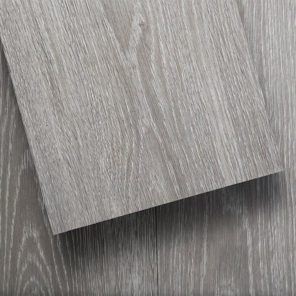 Take Home Sample - GlueCore Seal Gray Luxury Vinyl Flooring - 7.25 in. W x 12 in. L