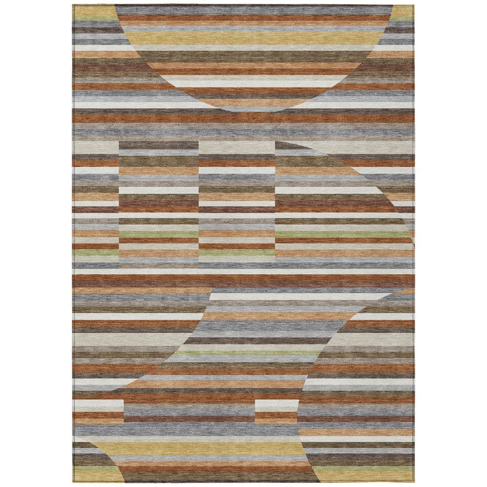 Chantille Machine Washable Indoor/Outdoor Abstract ACN2600 Paprika 8 ft. x 10 ft. Area Rug price history on PriceWatchPro