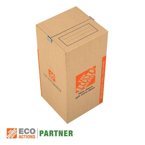 20 in. L x 20 in. W x 42 in. H Wardrobe Moving Box with Metal Bar (3-Pack)