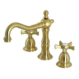 Hamilton 8 in. Widespread 2-Handle Bathroom Faucet in Brushed Brass