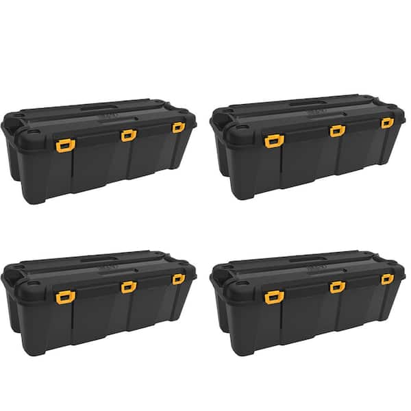 Ezy Storage Bunker 34.34 Gal. Heavy-Duty Garage Storage Container Tub (4-Pack)