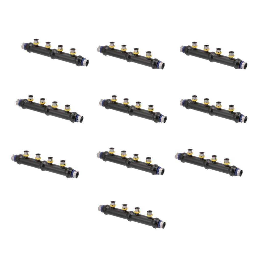 PureFlow 3/4 in. x 3/4 in. x 1/2 in. Press Polysulfone Manifold-4 Outlets (10-pack) price history on PriceWatchPro