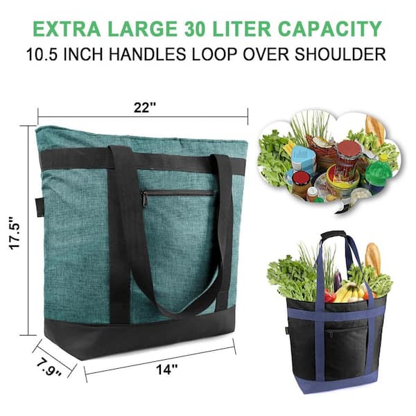 Misopily 32 qt. Insulated Cooler Bag Leakproof Freezer Tote for