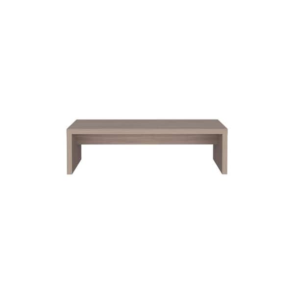 Unbranded Hot Seller Light Oak 19 in. W x 10.2 in. D Wood Decorative Rectangle Desk Stand with One Shelf