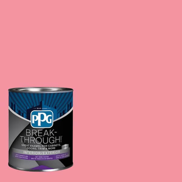 Glidden Premium 1 qt. PPG1184-2 Pleasing Pink Semi-Gloss Exterior