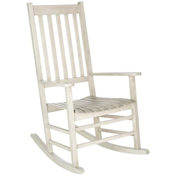 Safavieh Shasta White Wash Acacia Wood, How To Clean White Outdoor Rocking Chairs