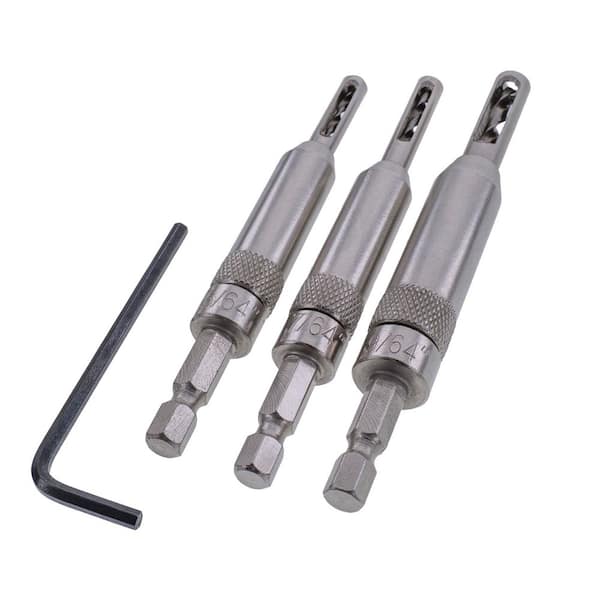 Milescraft Hinge Installation Self-Centering Steel Drill Bit Set